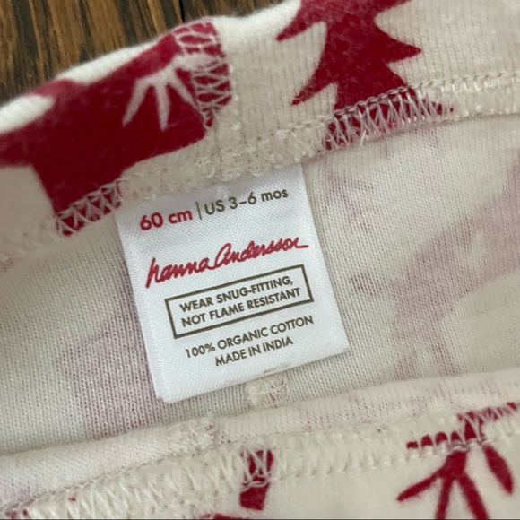 EUC Hanna Andersson two-piece pajama. 3-6mo or 60cm. Nordic holiday Chri… - Picture 5 of 6
